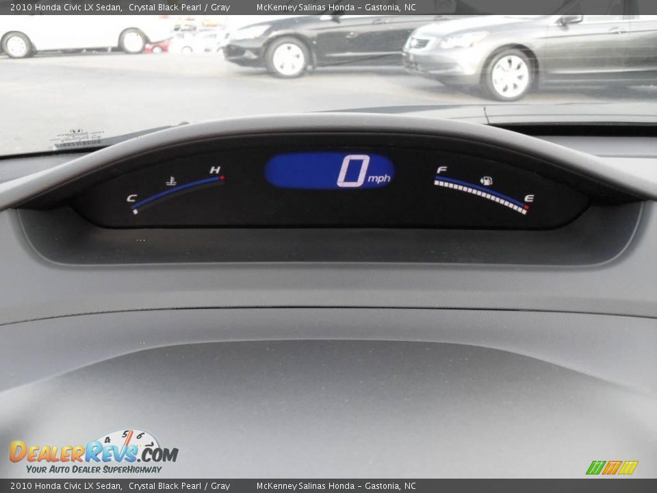 2010 Honda Civic LX Sedan Crystal Black Pearl / Gray Photo #27