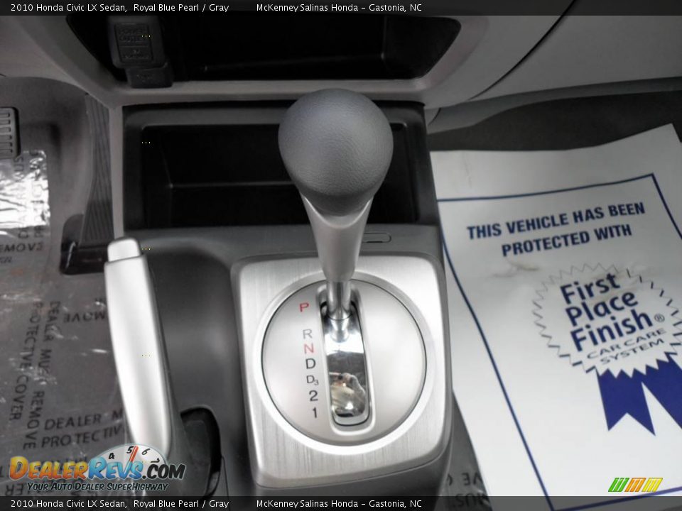 2010 Honda Civic LX Sedan Royal Blue Pearl / Gray Photo #23