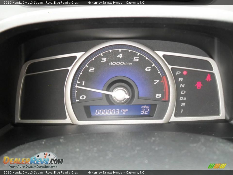 2010 Honda Civic LX Sedan Royal Blue Pearl / Gray Photo #25