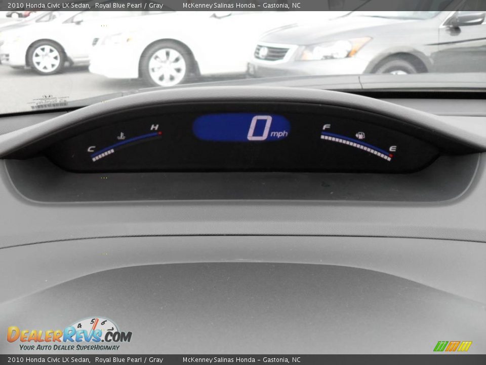 2010 Honda Civic LX Sedan Royal Blue Pearl / Gray Photo #26