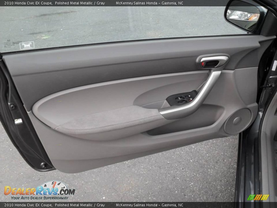 2010 Honda Civic EX Coupe Polished Metal Metallic / Gray Photo #7