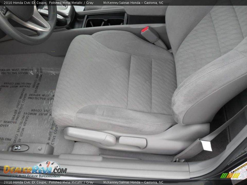 2010 Honda Civic EX Coupe Polished Metal Metallic / Gray Photo #8