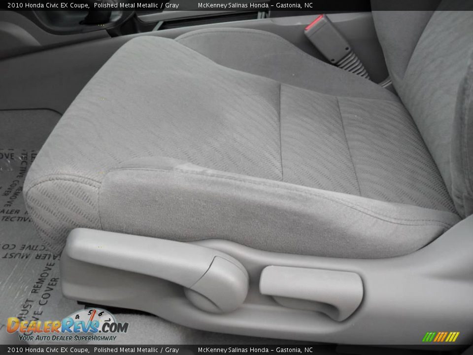 2010 Honda Civic EX Coupe Polished Metal Metallic / Gray Photo #9
