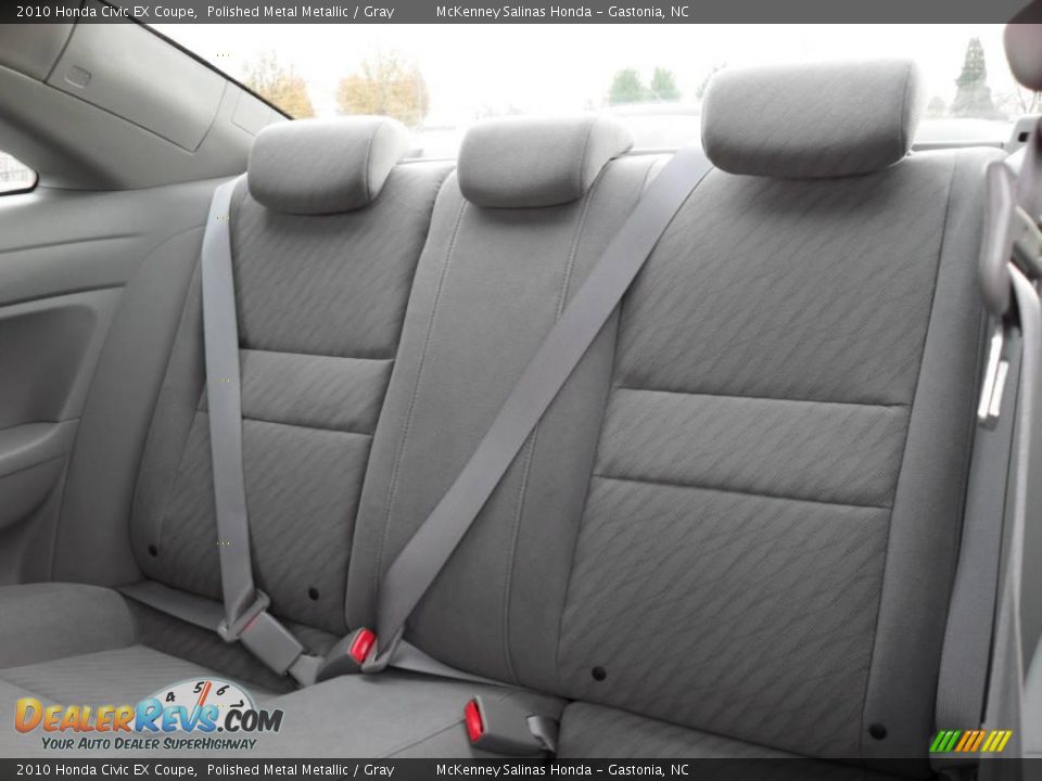 2010 Honda Civic EX Coupe Polished Metal Metallic / Gray Photo #11