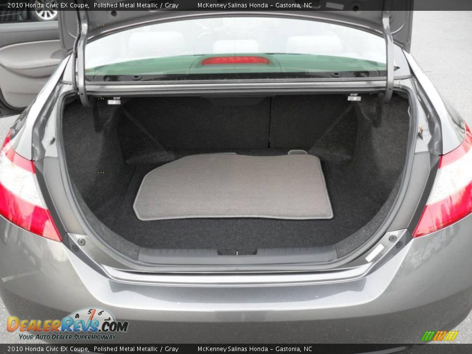 2010 Honda Civic EX Coupe Polished Metal Metallic / Gray Photo #13