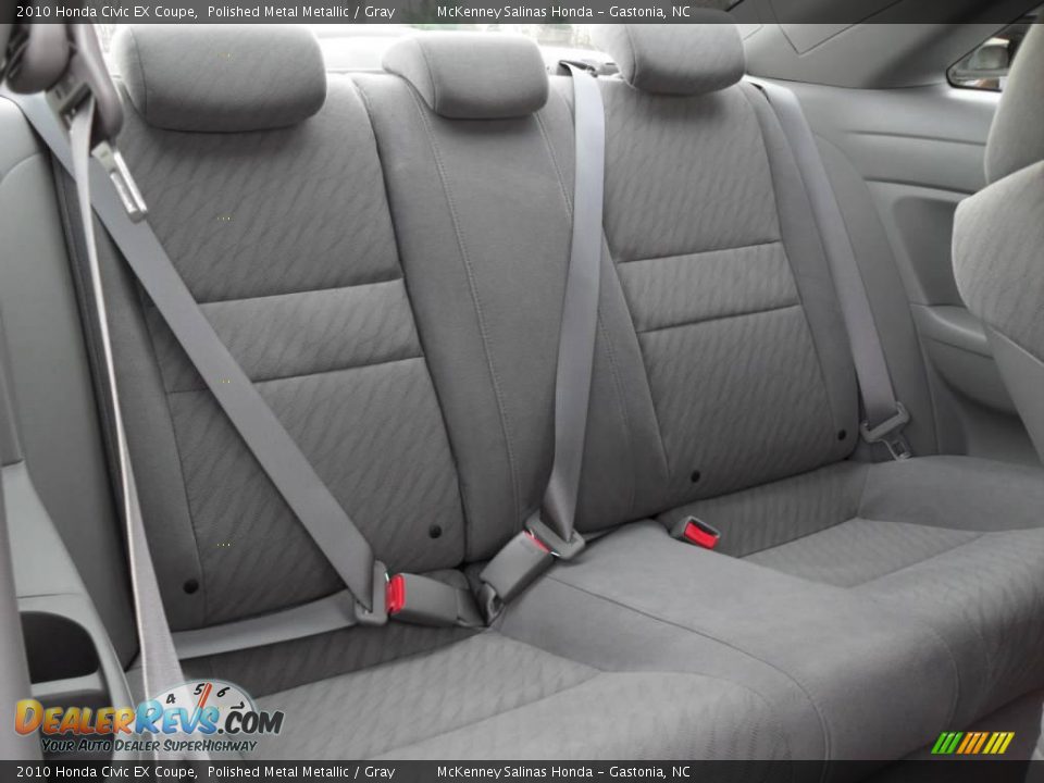 2010 Honda Civic EX Coupe Polished Metal Metallic / Gray Photo #14