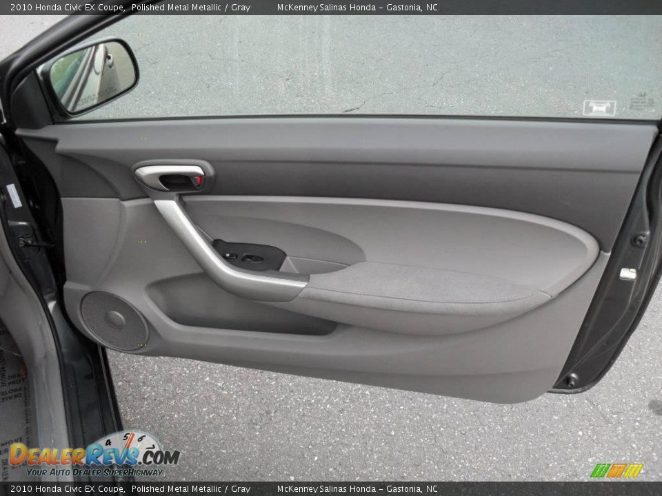 2010 Honda Civic EX Coupe Polished Metal Metallic / Gray Photo #17