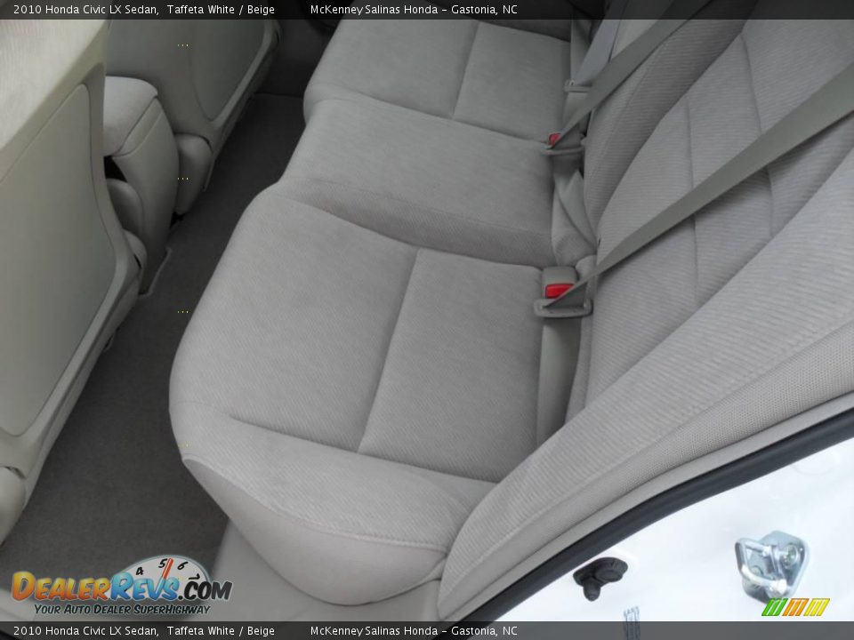 2010 Honda Civic LX Sedan Taffeta White / Beige Photo #12
