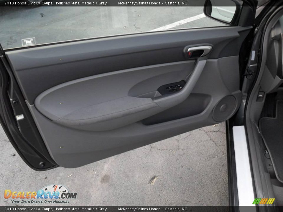 2010 Honda Civic LX Coupe Polished Metal Metallic / Gray Photo #8