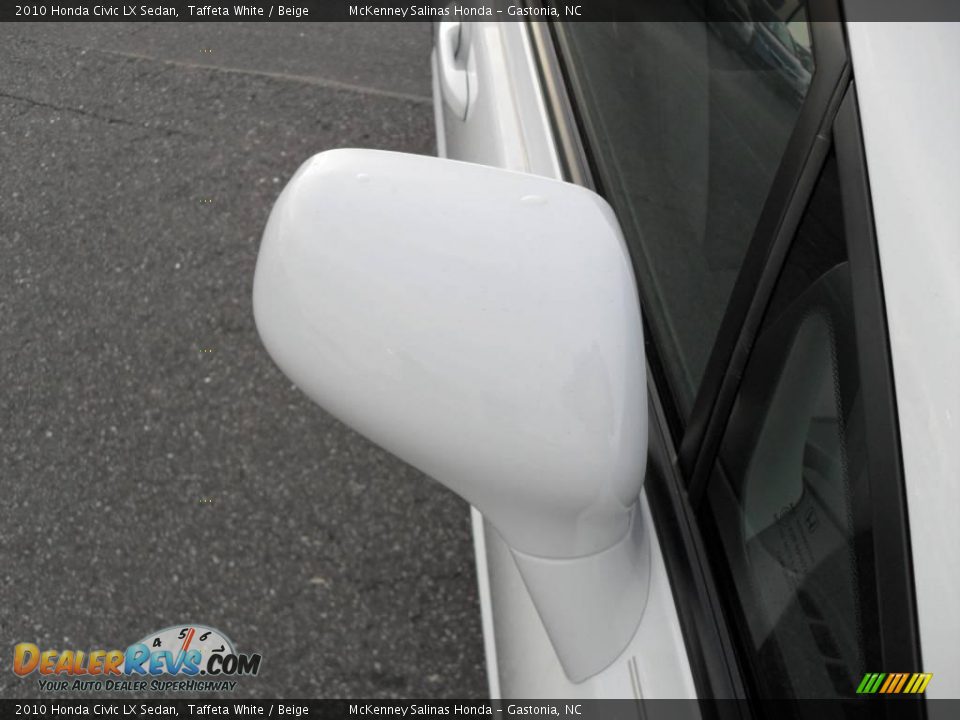 2010 Honda Civic LX Sedan Taffeta White / Beige Photo #19