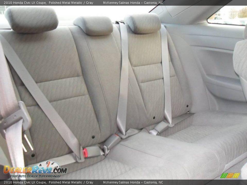 2010 Honda Civic LX Coupe Polished Metal Metallic / Gray Photo #14