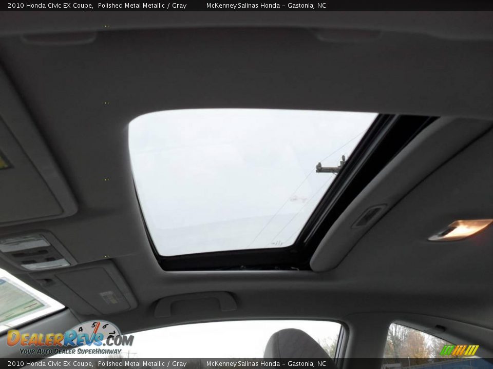 2010 Honda Civic EX Coupe Polished Metal Metallic / Gray Photo #22