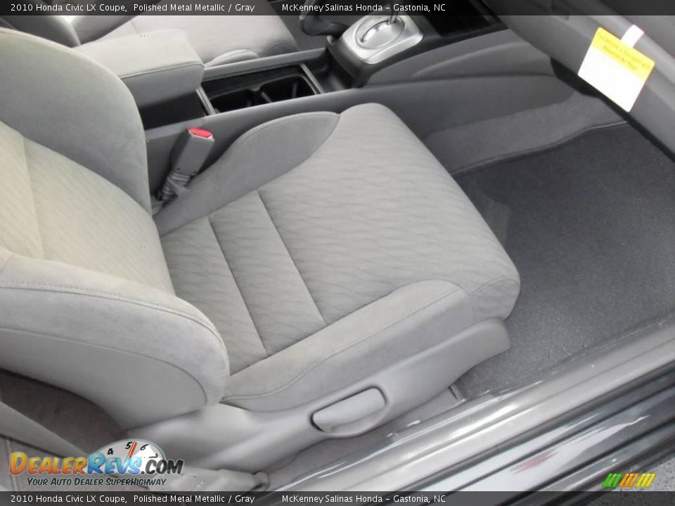 2010 Honda Civic LX Coupe Polished Metal Metallic / Gray Photo #15