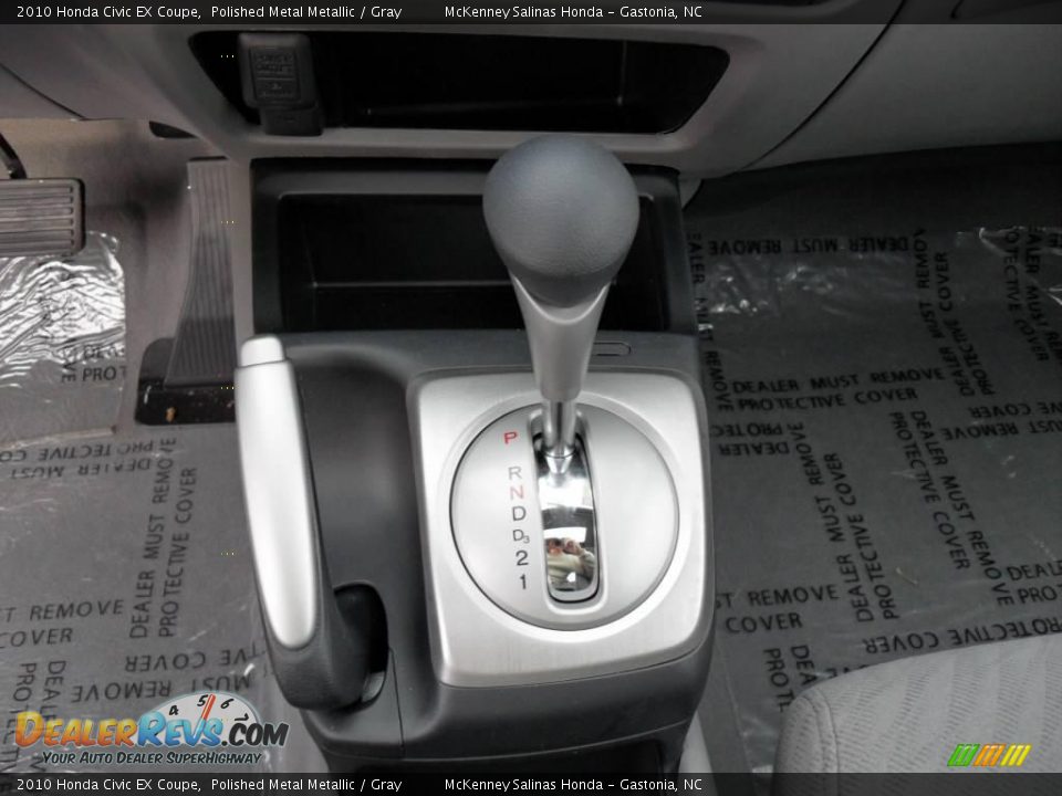 2010 Honda Civic EX Coupe Polished Metal Metallic / Gray Photo #23
