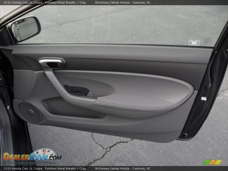 2010 Honda Civic LX Coupe Polished Metal Metallic / Gray Photo #17