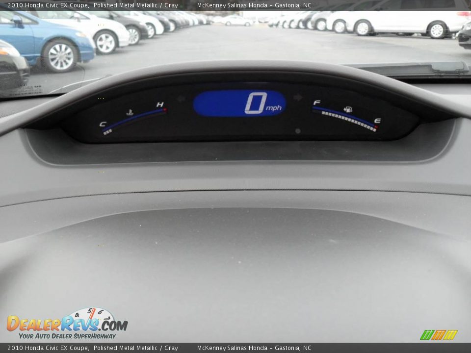 2010 Honda Civic EX Coupe Polished Metal Metallic / Gray Photo #26