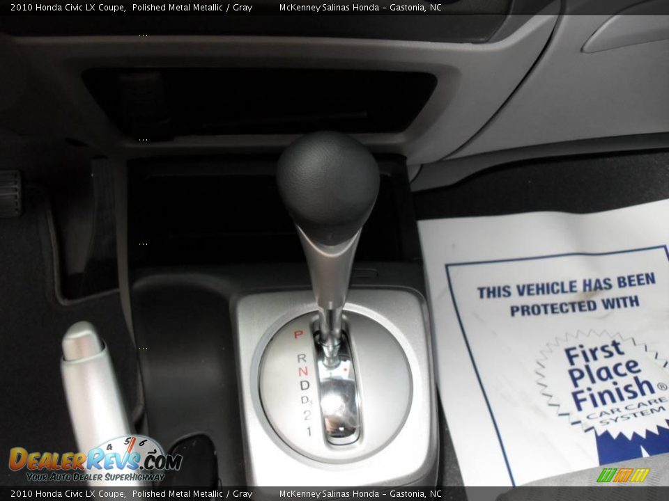 2010 Honda Civic LX Coupe Polished Metal Metallic / Gray Photo #21