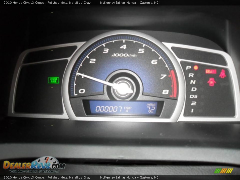 2010 Honda Civic LX Coupe Polished Metal Metallic / Gray Photo #23
