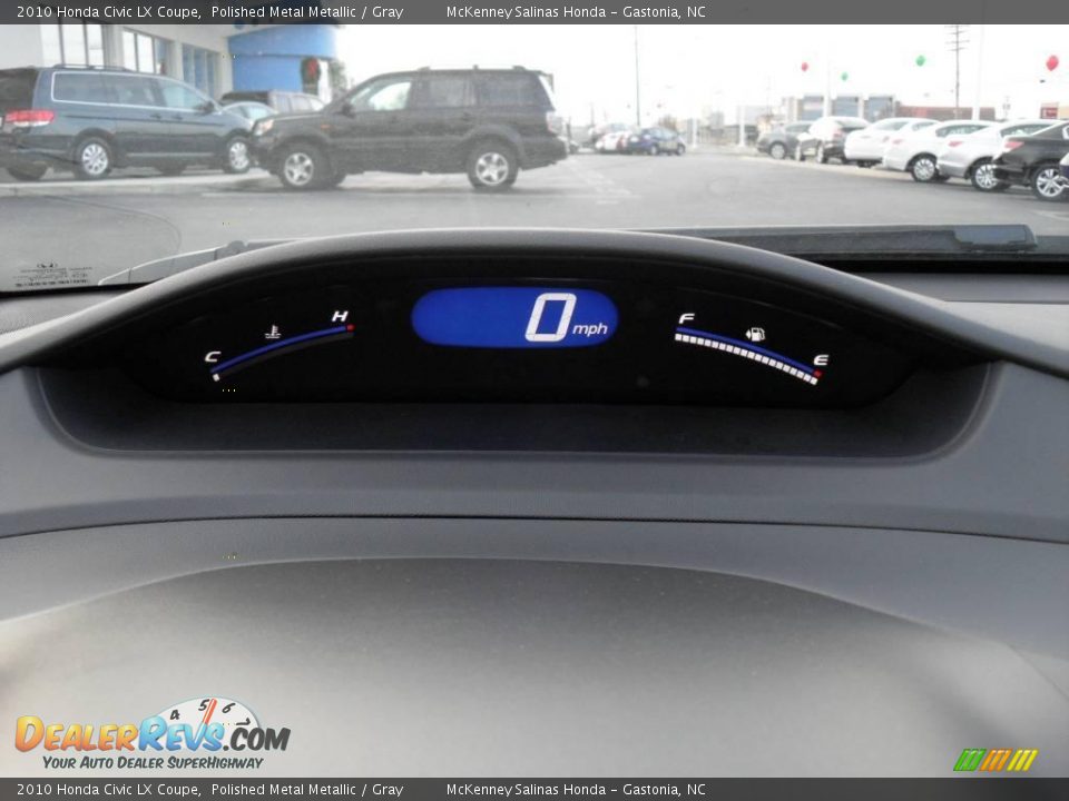 2010 Honda Civic LX Coupe Polished Metal Metallic / Gray Photo #24