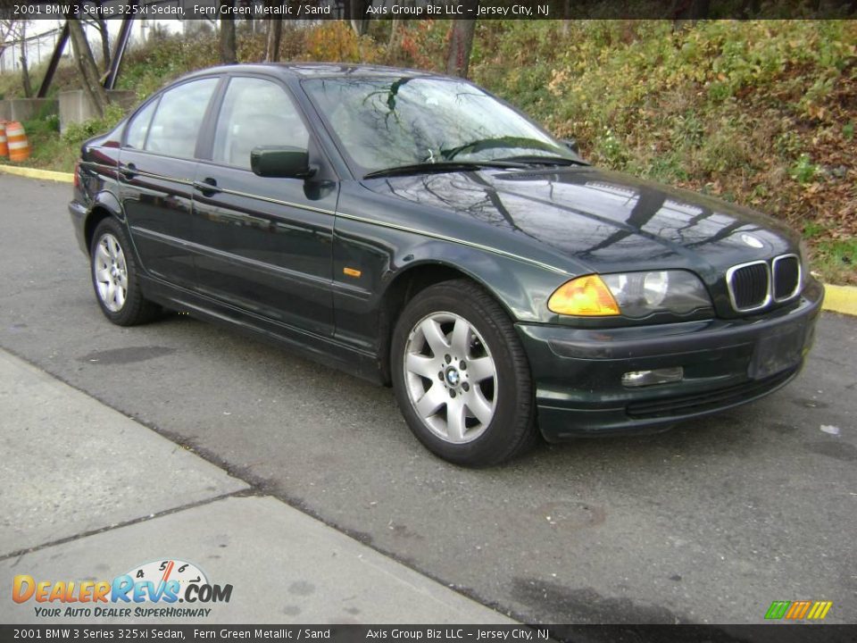 2001 BMW 3 Series 325xi Sedan Fern Green Metallic / Sand Photo #4