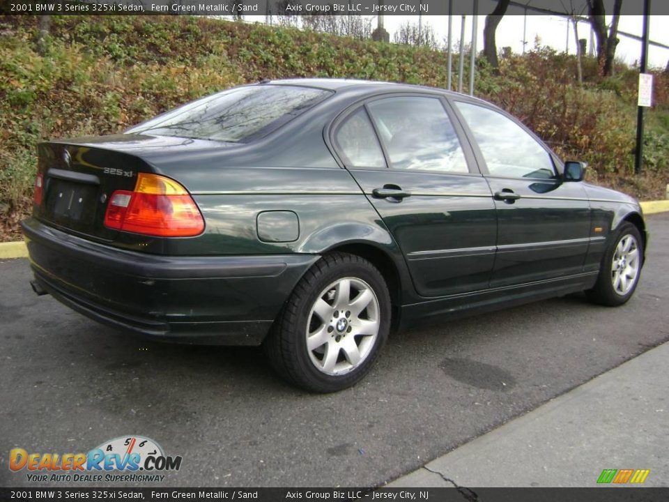2001 BMW 3 Series 325xi Sedan Fern Green Metallic / Sand Photo #6