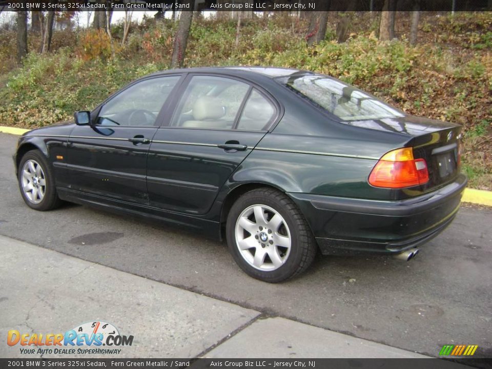 2001 BMW 3 Series 325xi Sedan Fern Green Metallic / Sand Photo #7