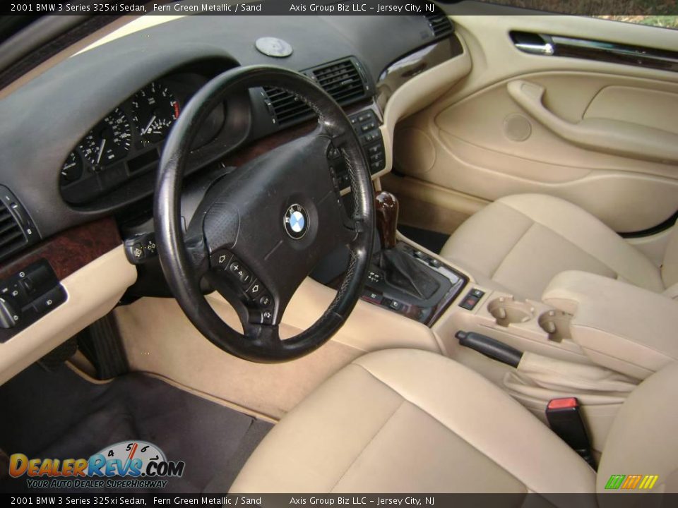 2001 BMW 3 Series 325xi Sedan Fern Green Metallic / Sand Photo #8
