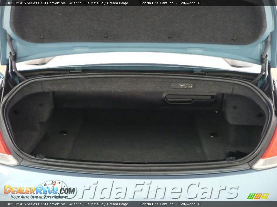 2005 BMW 6 Series 645i Convertible Atlantic Blue Metallic / Cream Beige Photo #11