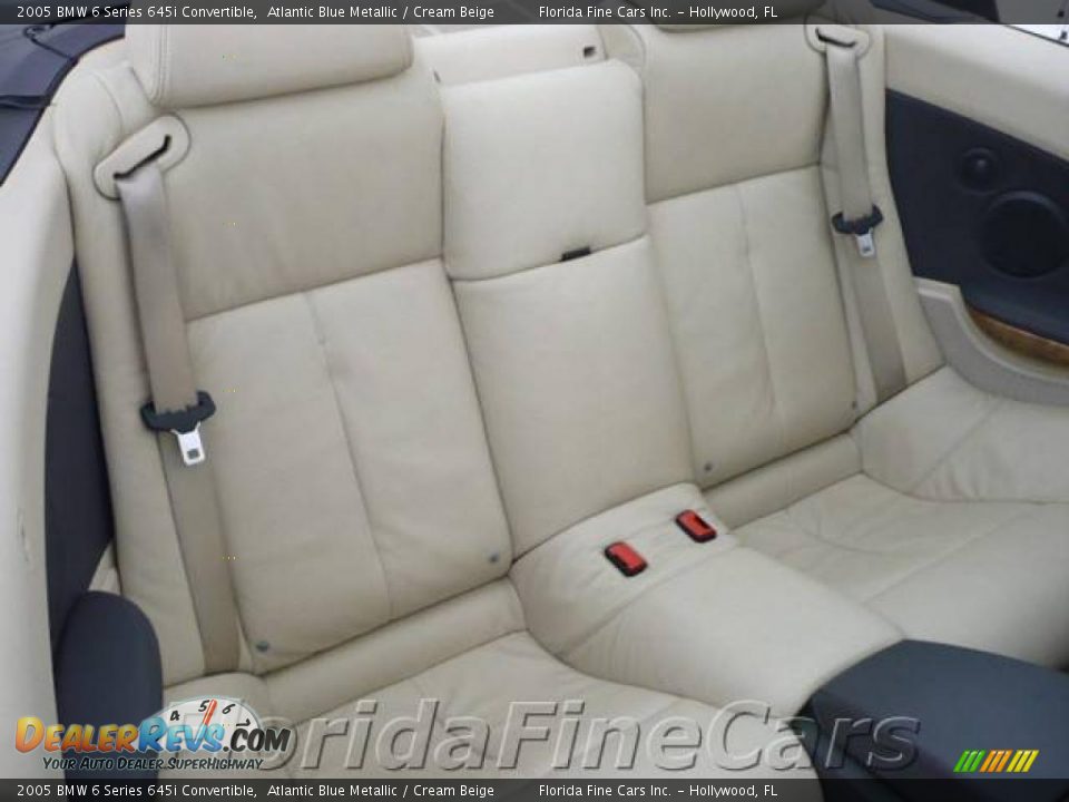2005 BMW 6 Series 645i Convertible Atlantic Blue Metallic / Cream Beige Photo #15