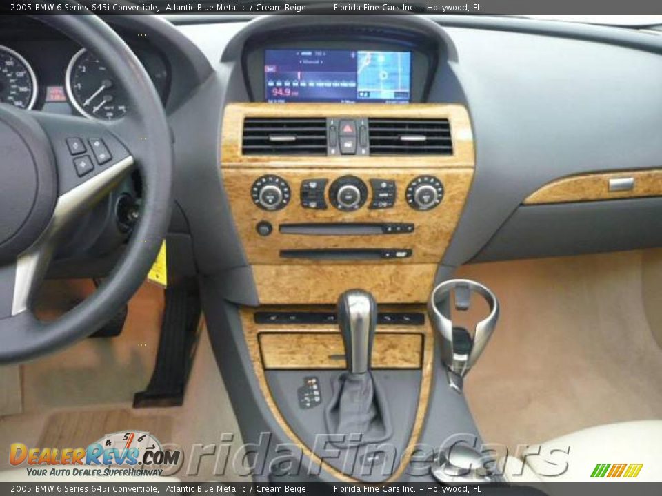 2005 BMW 6 Series 645i Convertible Atlantic Blue Metallic / Cream Beige Photo #19