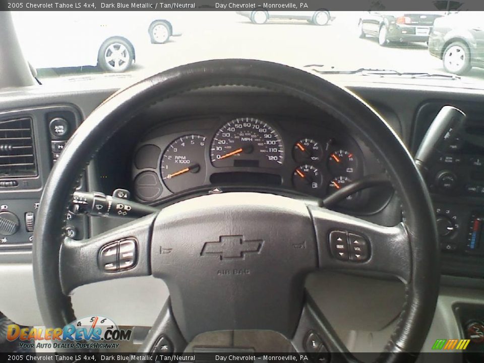 2005 Chevrolet Tahoe LS 4x4 Dark Blue Metallic / Tan/Neutral Photo #16