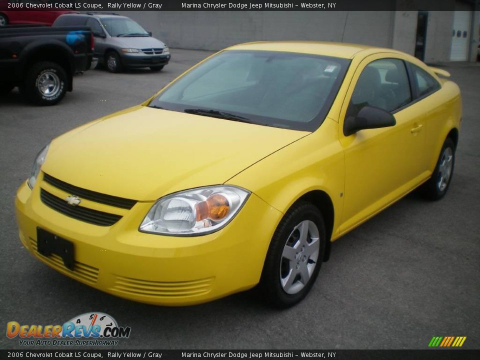 2006 Chevrolet Cobalt LS Coupe Rally Yellow / Gray Photo #1