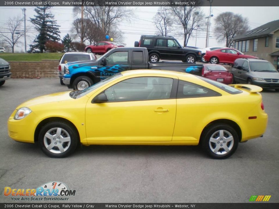 2006 Chevrolet Cobalt LS Coupe Rally Yellow / Gray Photo #6