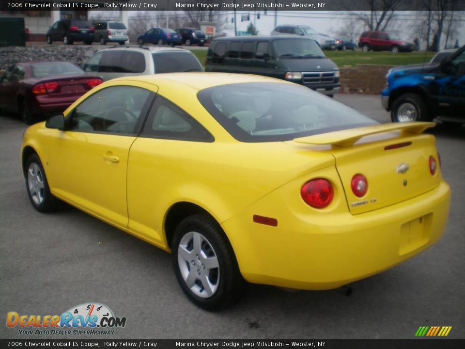 2006 Chevrolet Cobalt LS Coupe Rally Yellow / Gray Photo #7