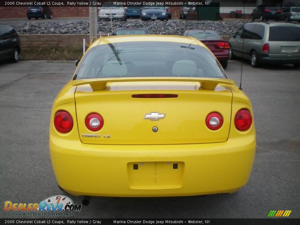 2006 Chevrolet Cobalt LS Coupe Rally Yellow / Gray Photo #8