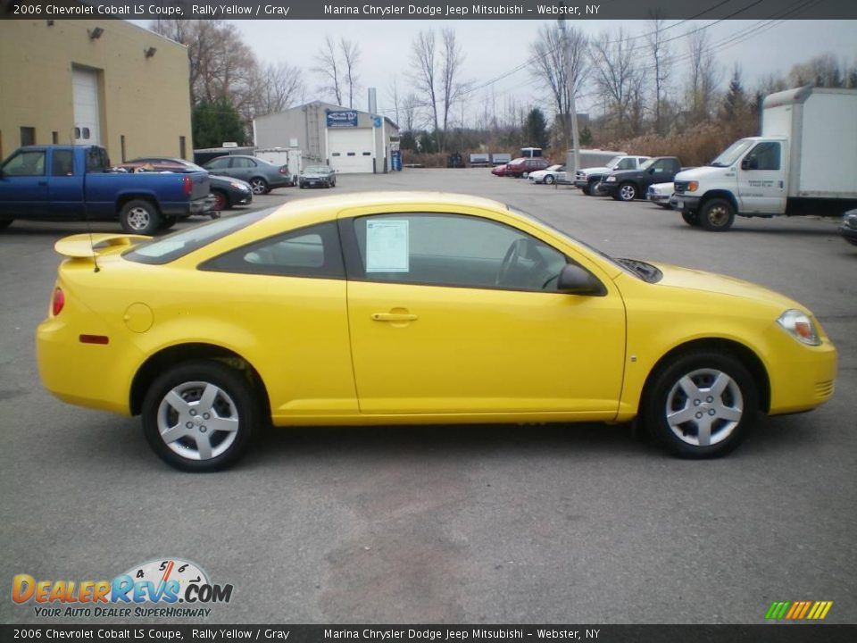 2006 Chevrolet Cobalt LS Coupe Rally Yellow / Gray Photo #10