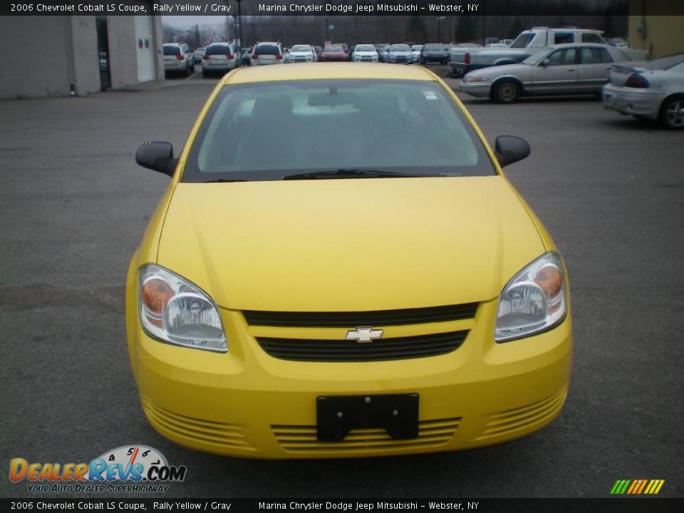 2006 Chevrolet Cobalt LS Coupe Rally Yellow / Gray Photo #12