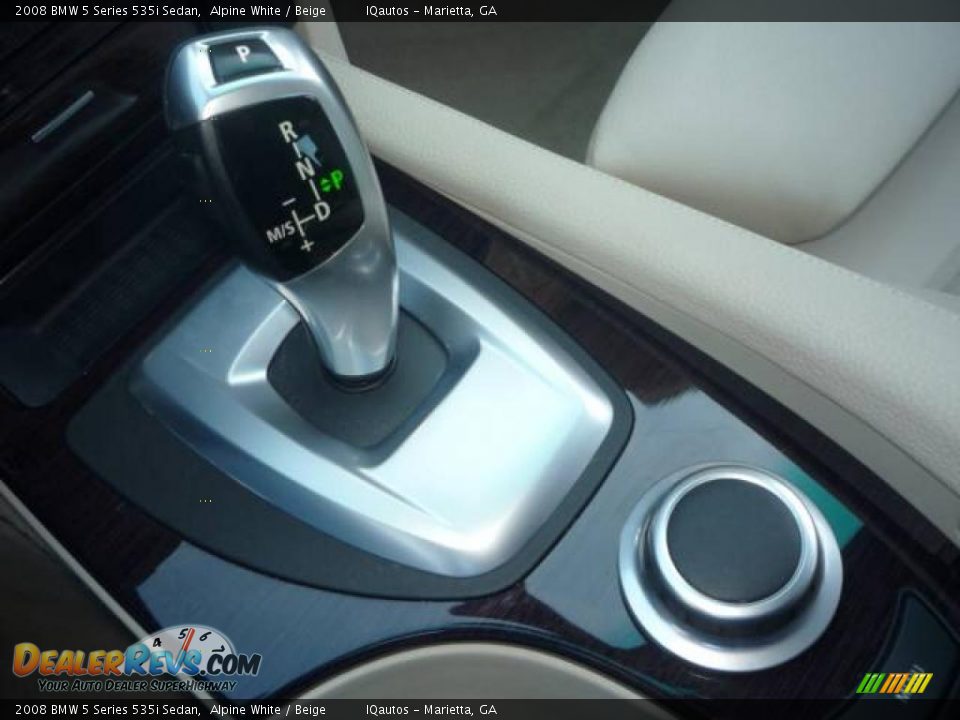 2008 BMW 5 Series 535i Sedan Alpine White / Beige Photo #23
