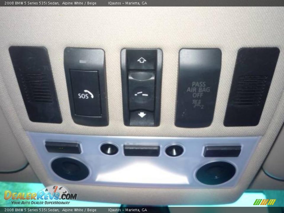 2008 BMW 5 Series 535i Sedan Alpine White / Beige Photo #25