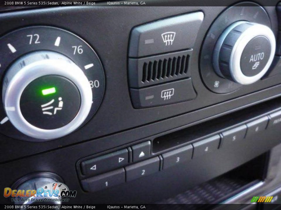 2008 BMW 5 Series 535i Sedan Alpine White / Beige Photo #27