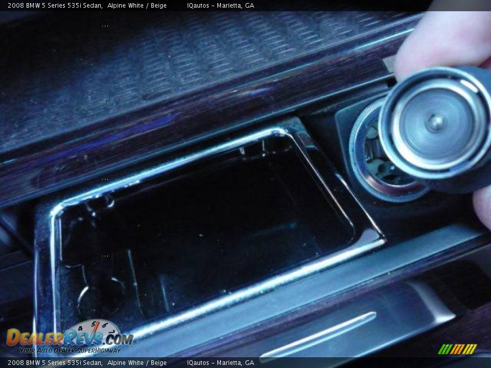 2008 BMW 5 Series 535i Sedan Alpine White / Beige Photo #28