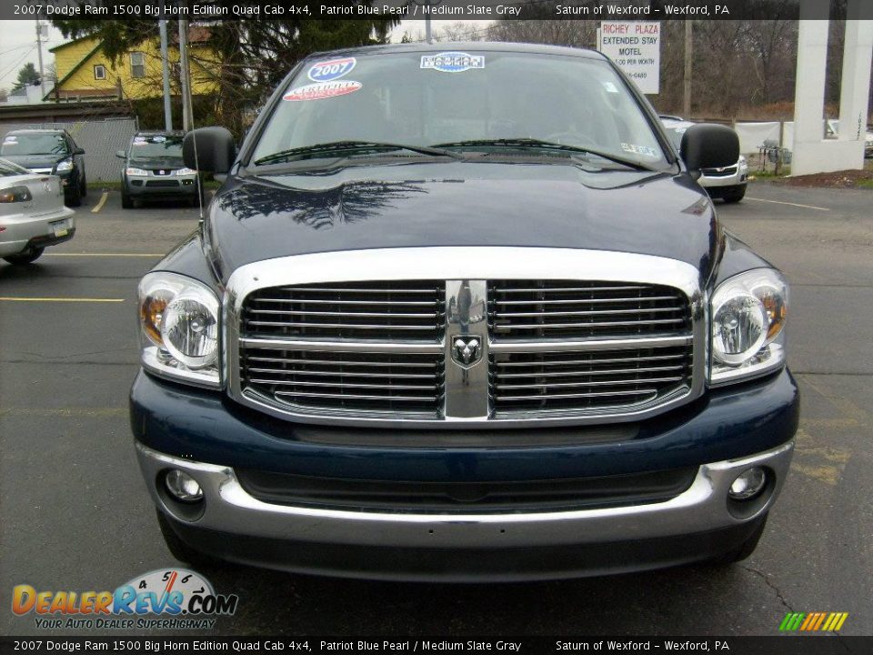 2007 Dodge Ram 1500 Big Horn Edition Quad Cab 4x4 Patriot Blue Pearl / Medium Slate Gray Photo #7