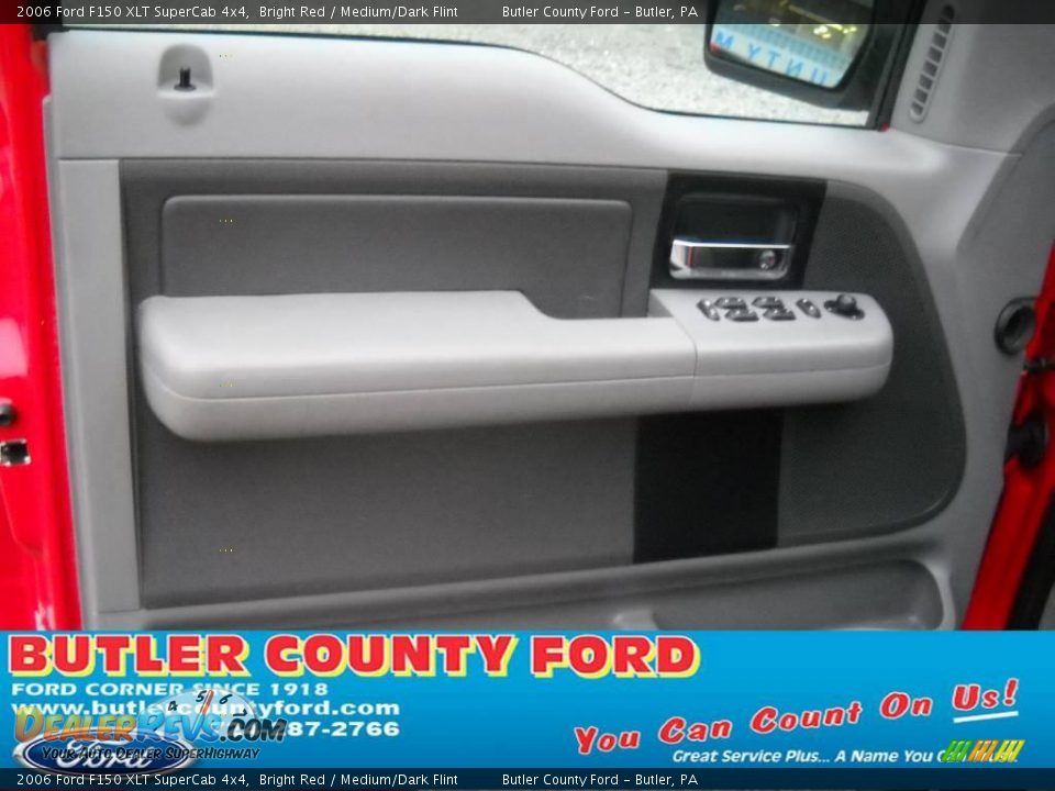 2006 Ford F150 XLT SuperCab 4x4 Bright Red / Medium/Dark Flint Photo #6