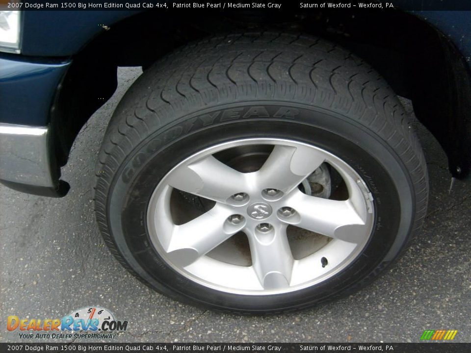 2007 Dodge Ram 1500 Big Horn Edition Quad Cab 4x4 Patriot Blue Pearl / Medium Slate Gray Photo #8