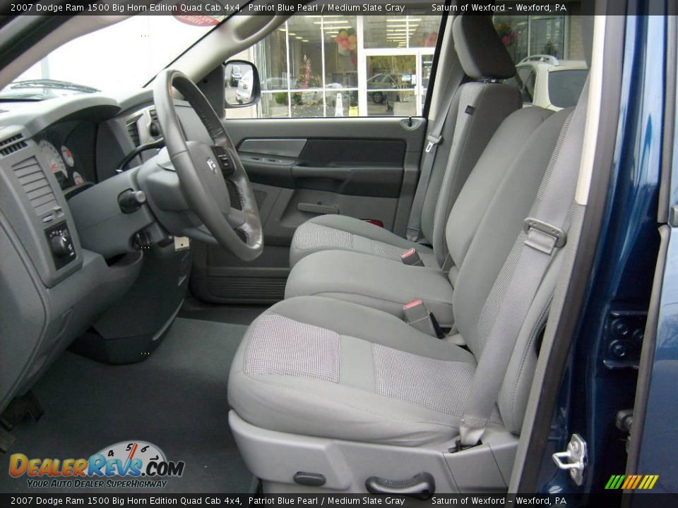 2007 Dodge Ram 1500 Big Horn Edition Quad Cab 4x4 Patriot Blue Pearl / Medium Slate Gray Photo #9
