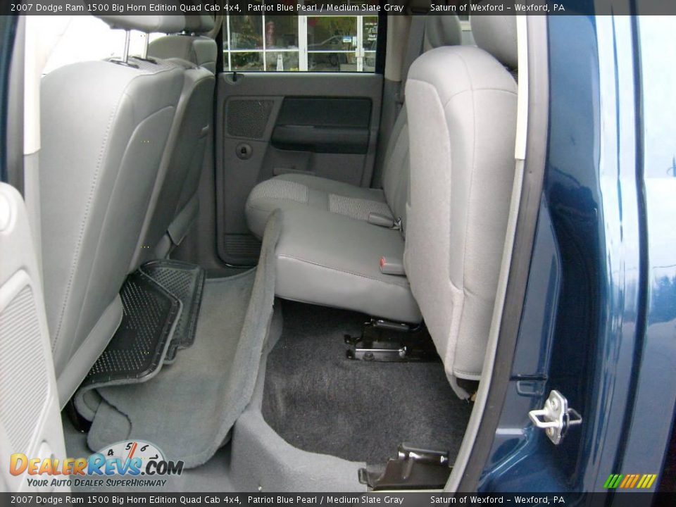 2007 Dodge Ram 1500 Big Horn Edition Quad Cab 4x4 Patriot Blue Pearl / Medium Slate Gray Photo #12