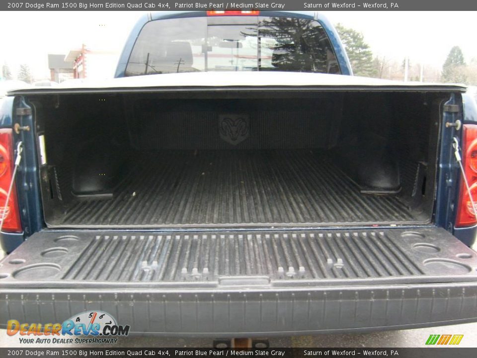 2007 Dodge Ram 1500 Big Horn Edition Quad Cab 4x4 Patriot Blue Pearl / Medium Slate Gray Photo #14