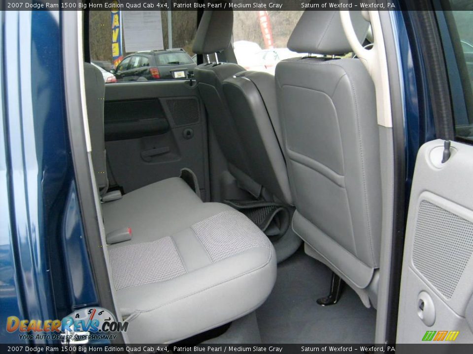 2007 Dodge Ram 1500 Big Horn Edition Quad Cab 4x4 Patriot Blue Pearl / Medium Slate Gray Photo #15
