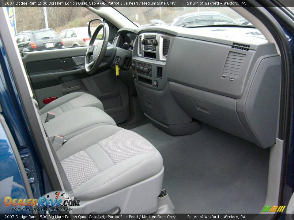 2007 Dodge Ram 1500 Big Horn Edition Quad Cab 4x4 Patriot Blue Pearl / Medium Slate Gray Photo #16