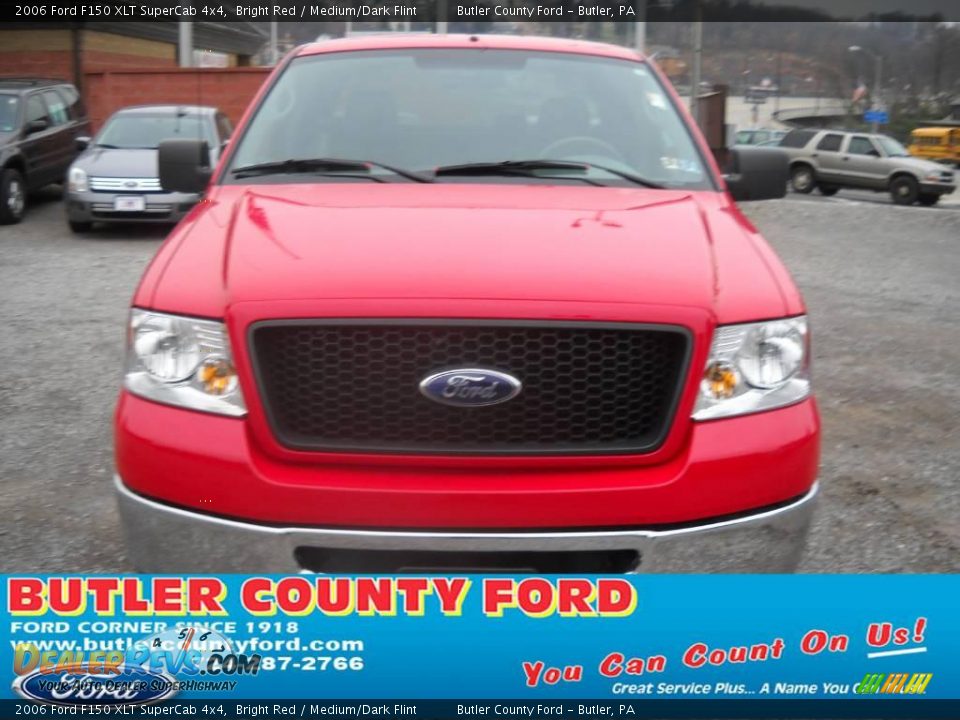 2006 Ford F150 XLT SuperCab 4x4 Bright Red / Medium/Dark Flint Photo #19
